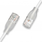Preview: wantecWire eGlow, extra slim UTP Patch Cord CAT6a with Translucent Boot, OD=2,8mm, white, Length: 10,00 m