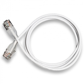 Preview: wantecWire eGlow, extra slim UTP Patch Cord CAT6a with Translucent Boot, OD=2,8mm, white, Length: 10,00 m