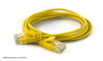WantecWire extreme slim, round UTP Patchcord, 0,11INCH (2,8mm), CAT6, highly flexible, Color: yellow, Length: 78,74INCH (2,00m)